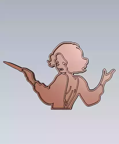 Harry Potter Queen Goldstein Cookie Cutter Stamp Cake Decorating