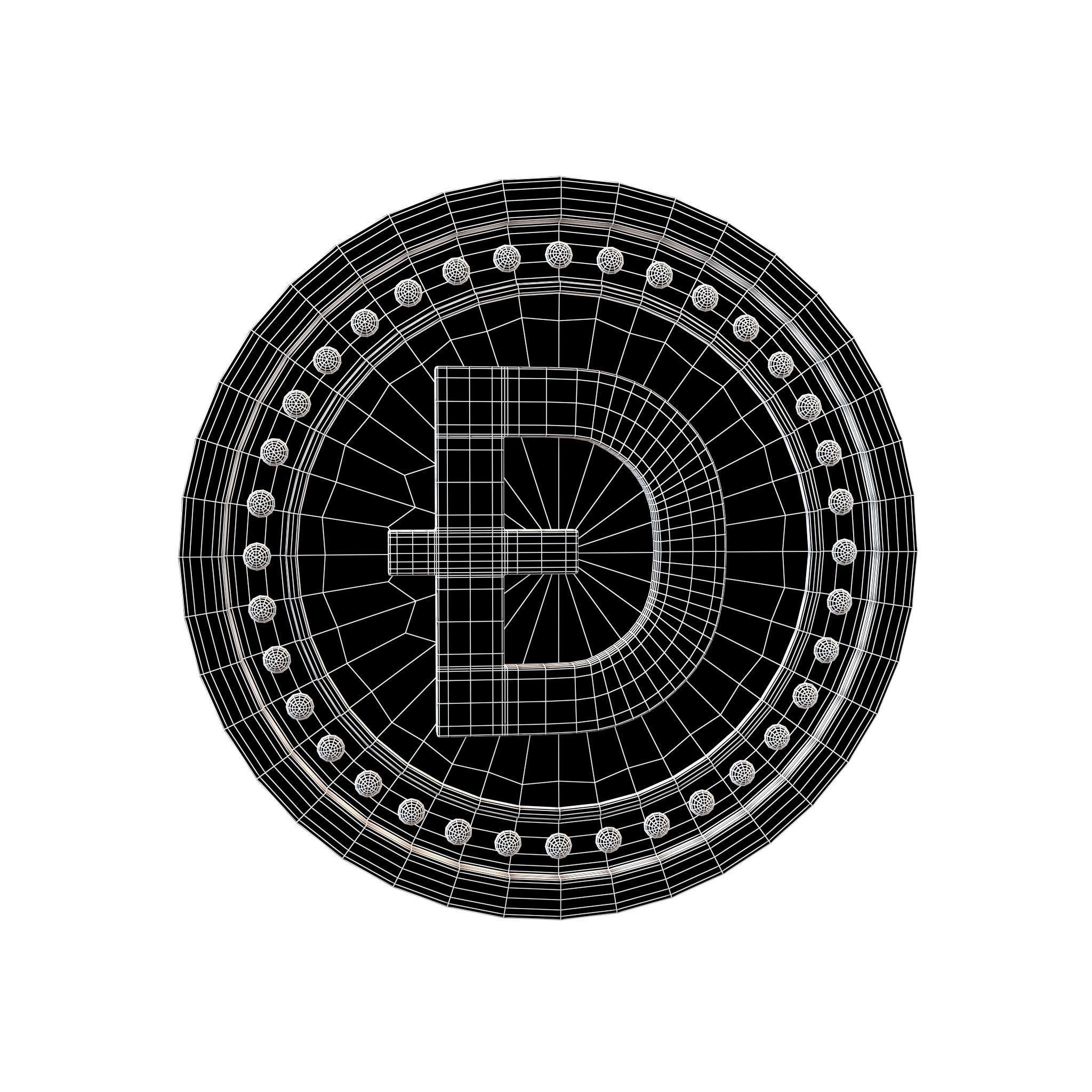 Doge Coin v7 001 Low-poly 3D model_5