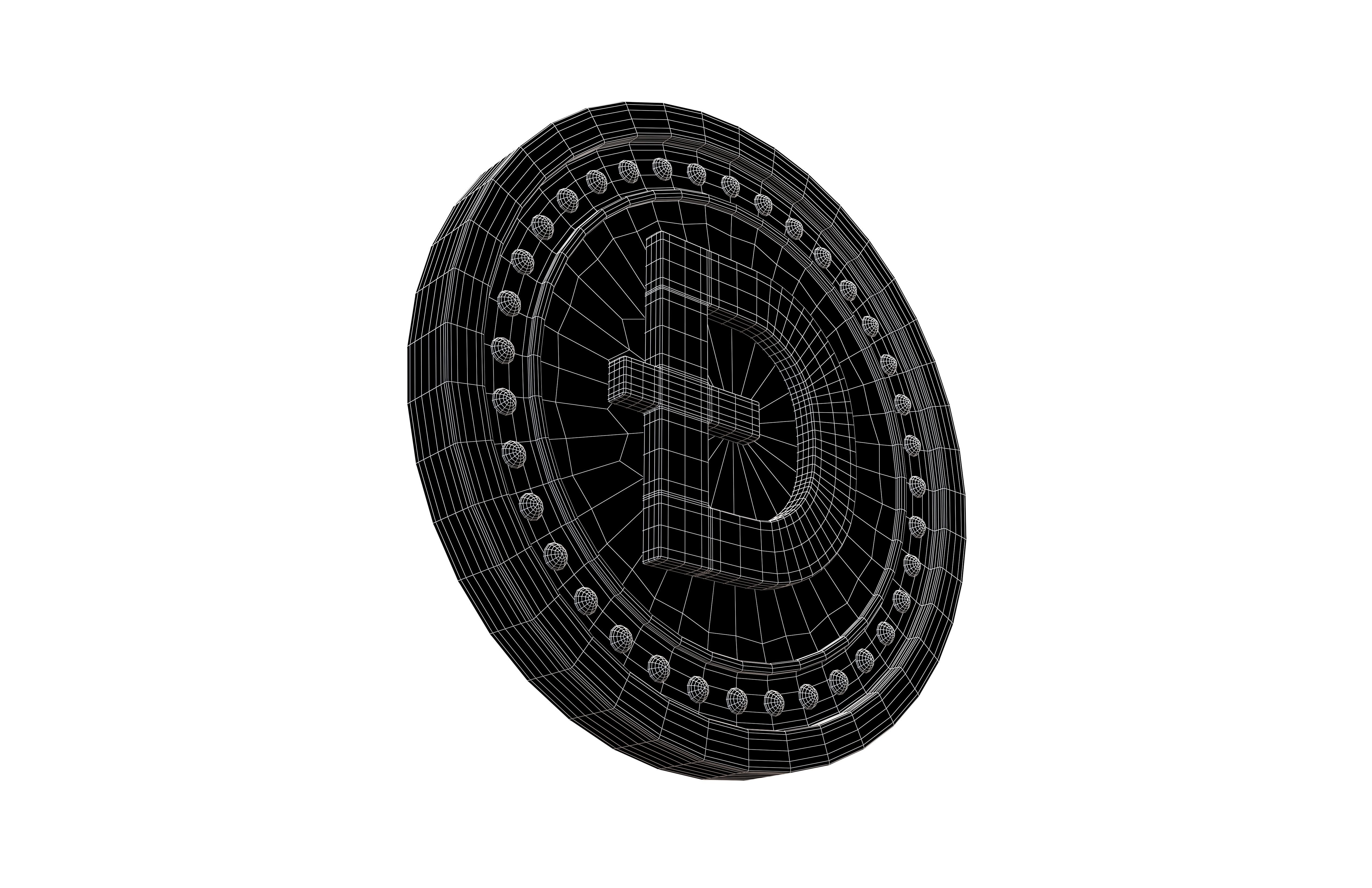 Doge Coin v7 001 Low-poly 3D model_7