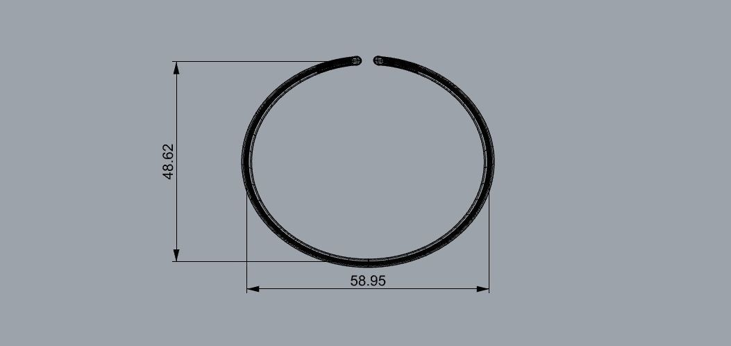 WIRE BANGLE BRACLET 3D DESIGN 3D print model_4