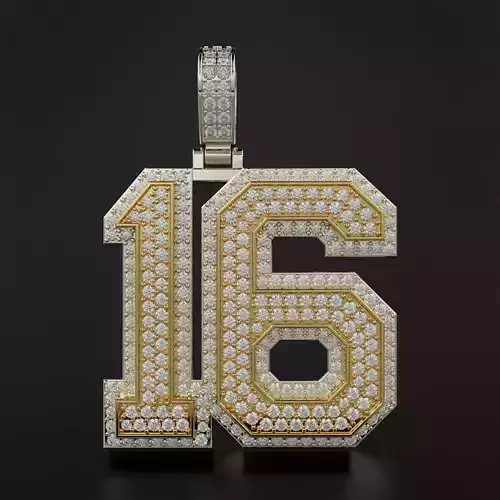 16 Numeric Pendant