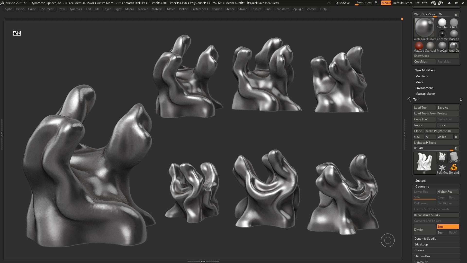 Modern Abstract Decorative sculpture 3d print model 45 3D print model_8