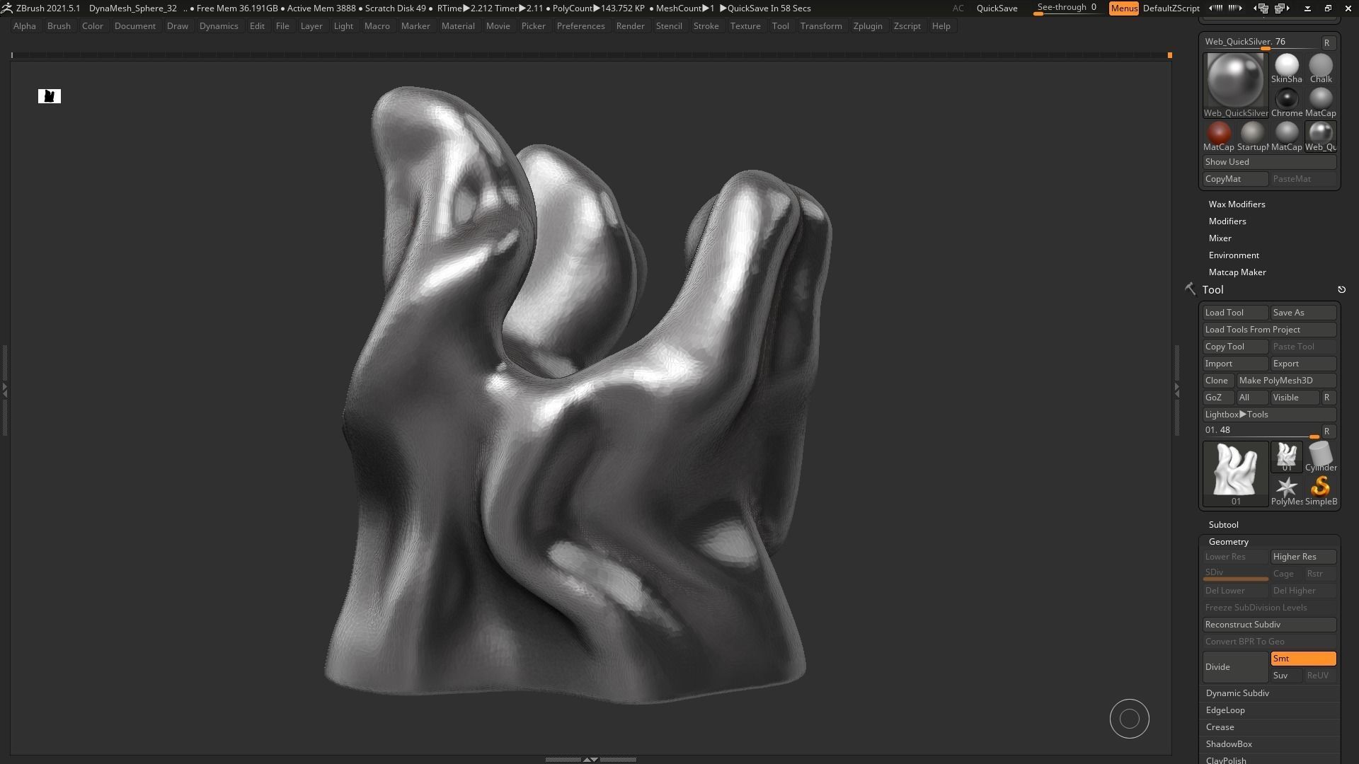 Modern Abstract Decorative sculpture 3d print model 45 3D print model_2