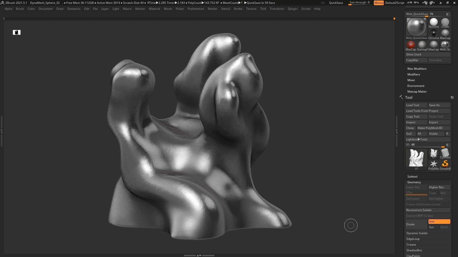 Modern Abstract Decorative sculpture 3d print model 45 3D print model_3