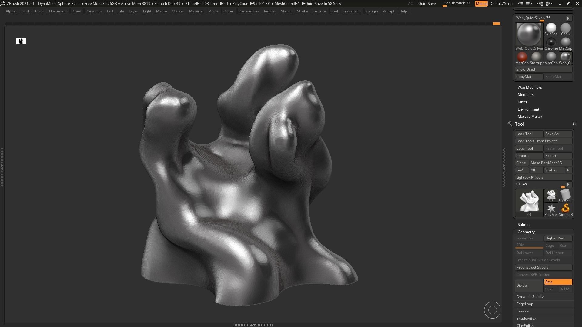 Modern Abstract Decorative sculpture 3d print model 45 3D print model_1