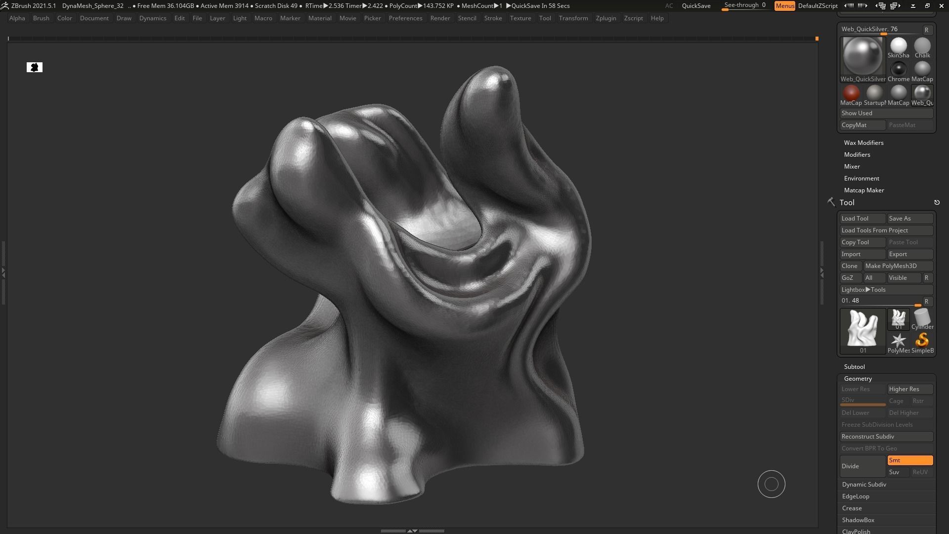 Modern Abstract Decorative sculpture 3d print model 45 3D print model_5