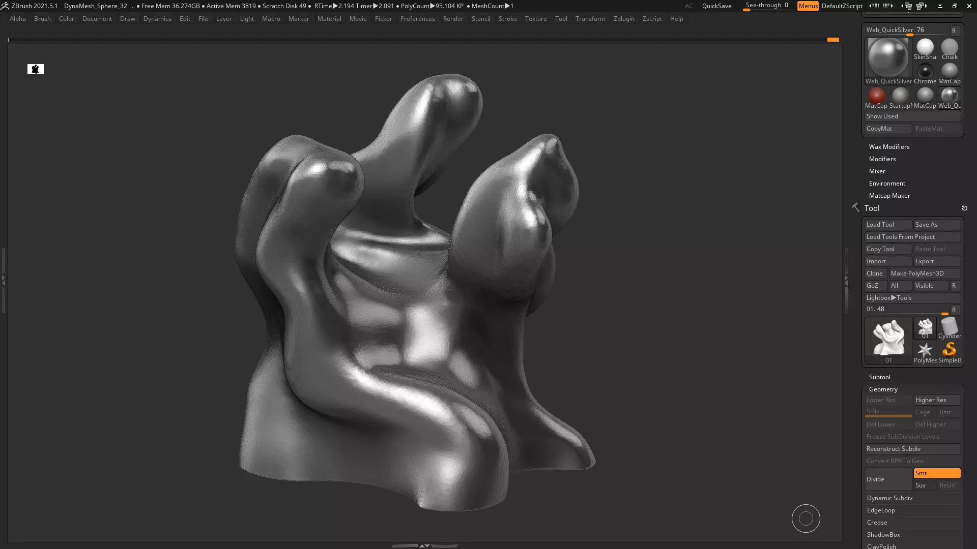 Modern Abstract Decorative sculpture 3d print model 45 3D print model_0