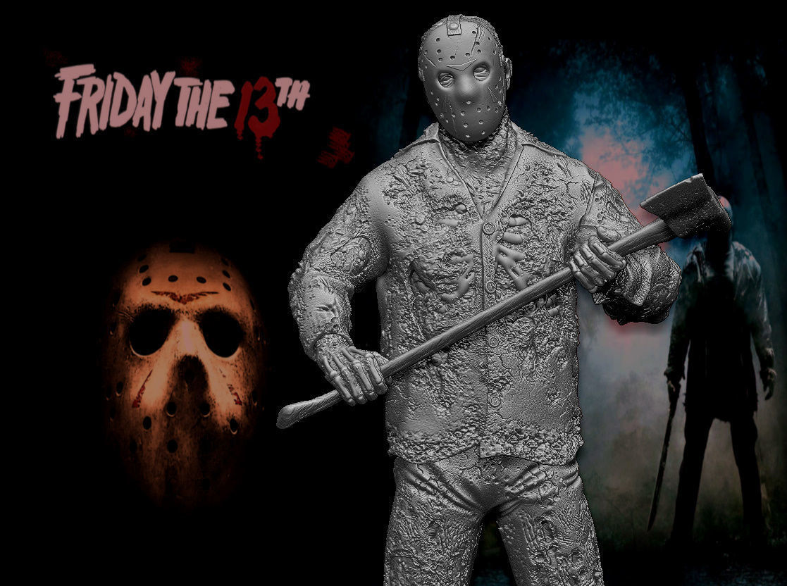 Jason Friday the 13th 3D model 3D printable | CGTrader