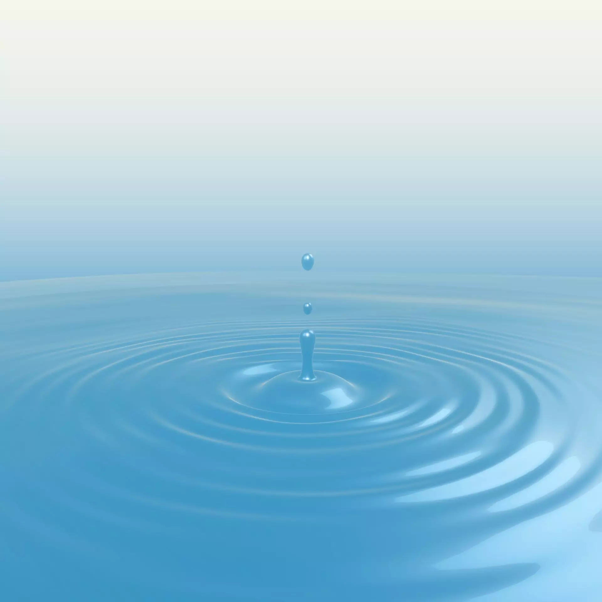 Water Splash Crown Low-poly 3D model