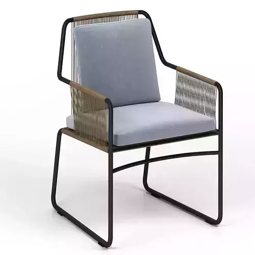 roda dining chair outdoor 3D model