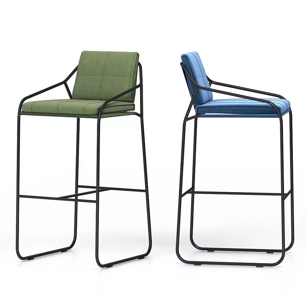 Sandur Bar stool With Arm 3D model_0