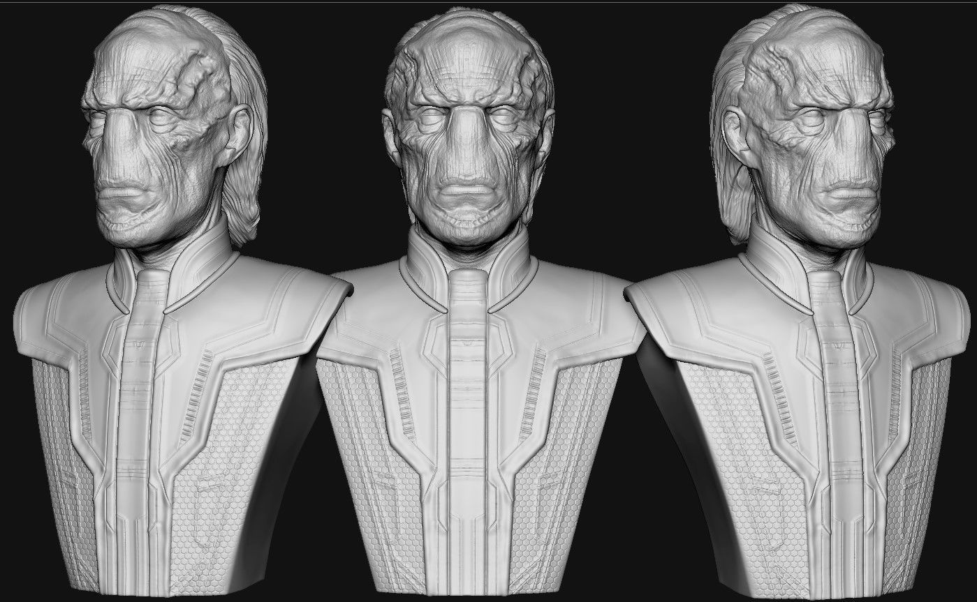Ebony Maw Bust 3D print model_3