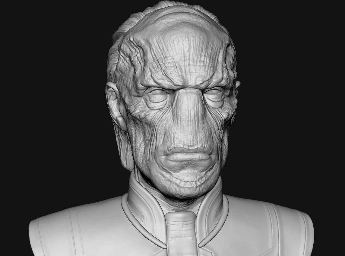 Ebony Maw Bust 3D print model_5