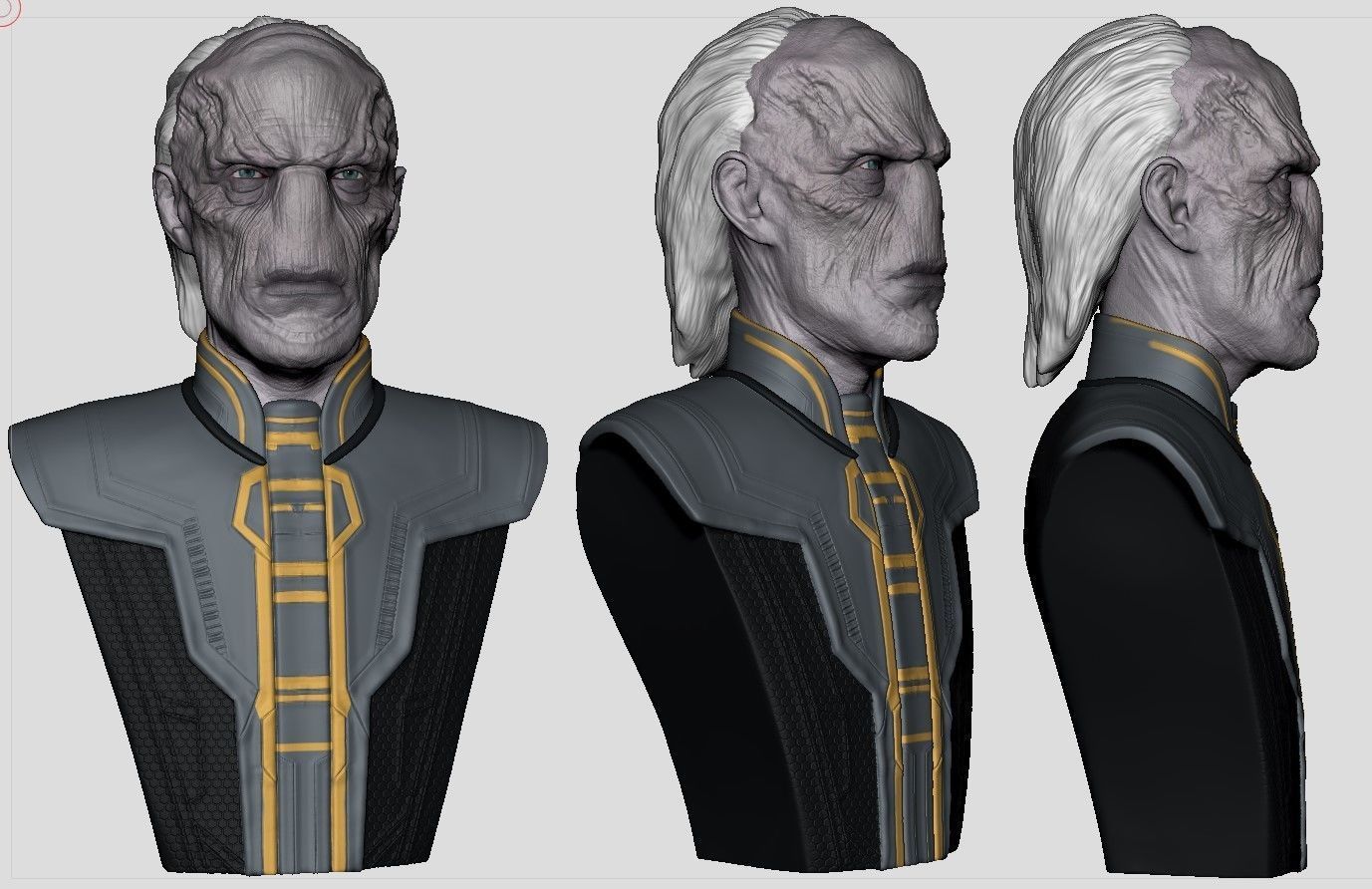Ebony Maw Bust 3D print model_4