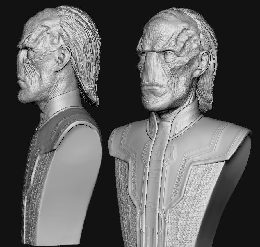 Ebony Maw Bust 3D print model_2