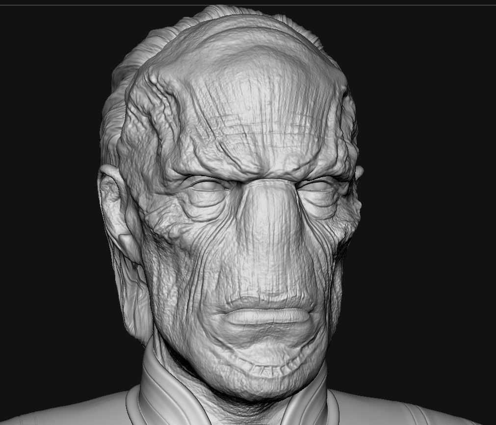 Ebony Maw Bust 3D print model_1