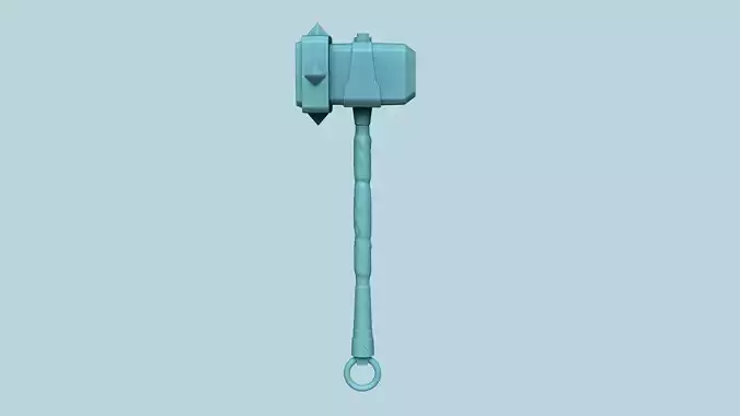 Cael Hammer - BASTION Weapon - Keychain Miniature STL 3D print model