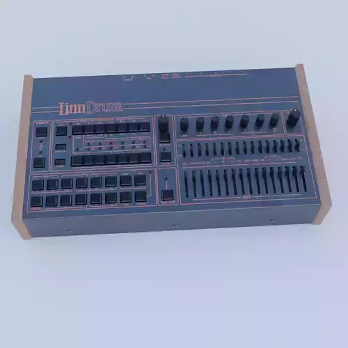 LinnDrum modular synthesizer 3D model