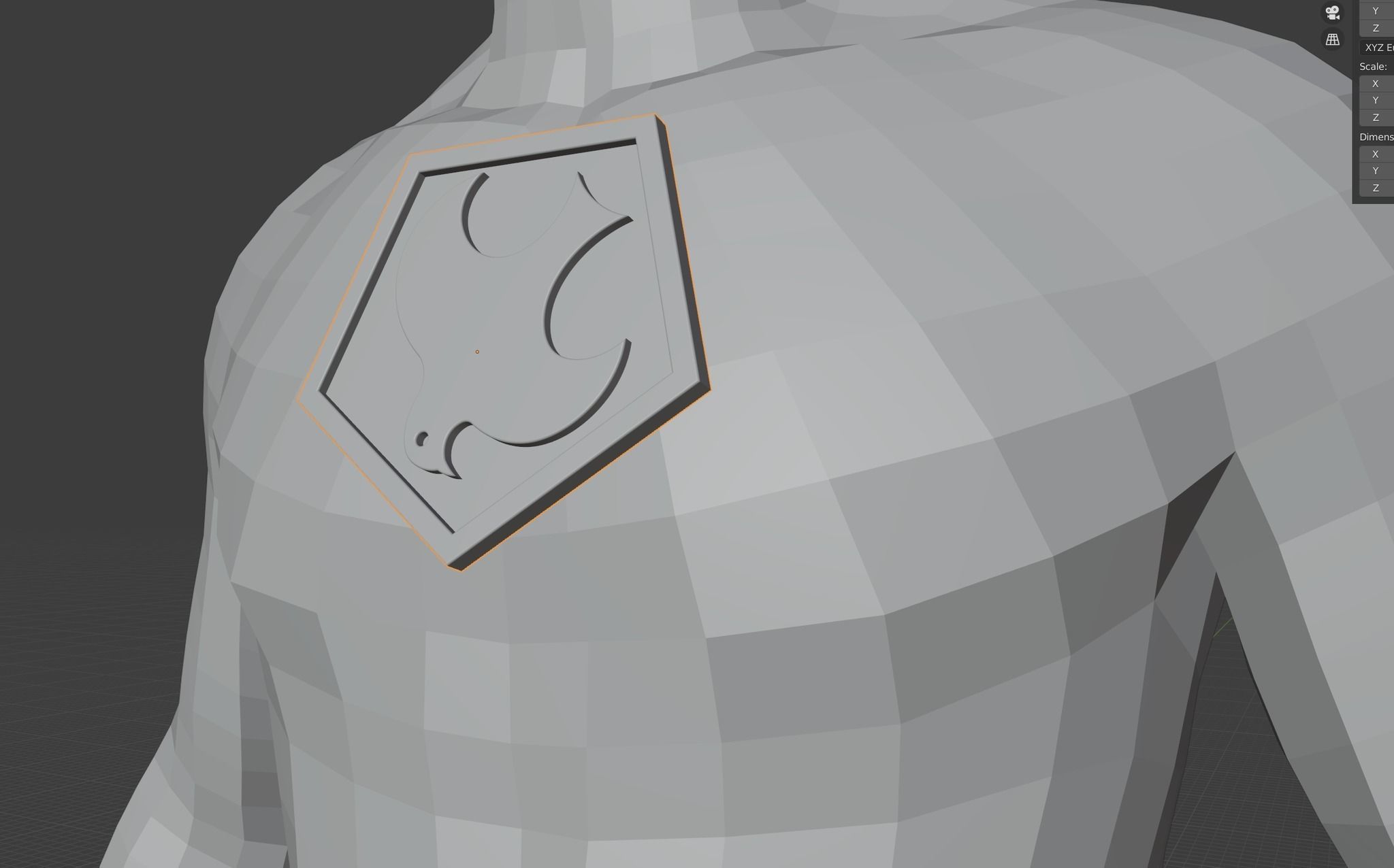 Suicide Squad Peacemaker helmet and logo john cena 3D print model_2