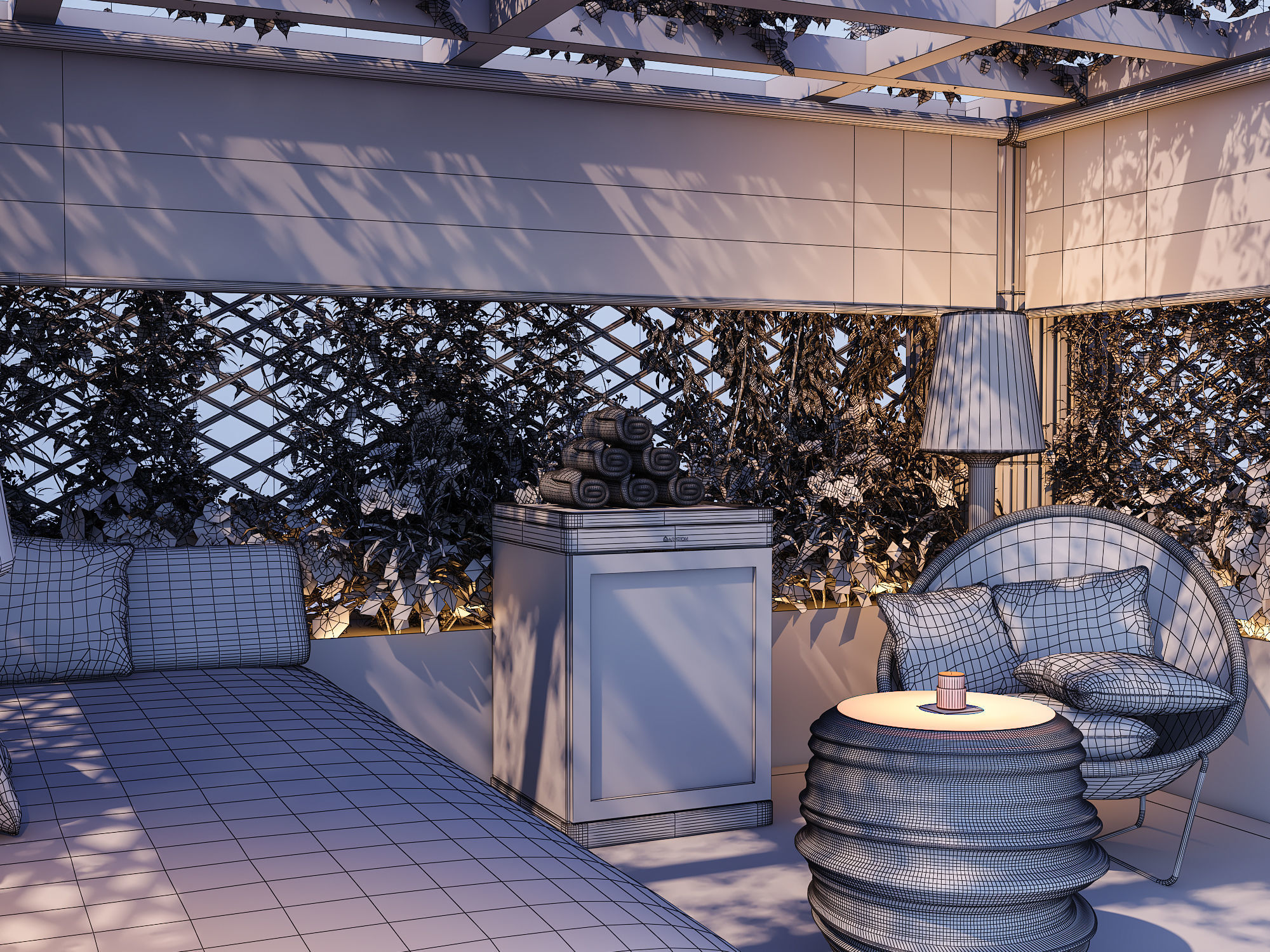 Outdoor Scene 3D model_5