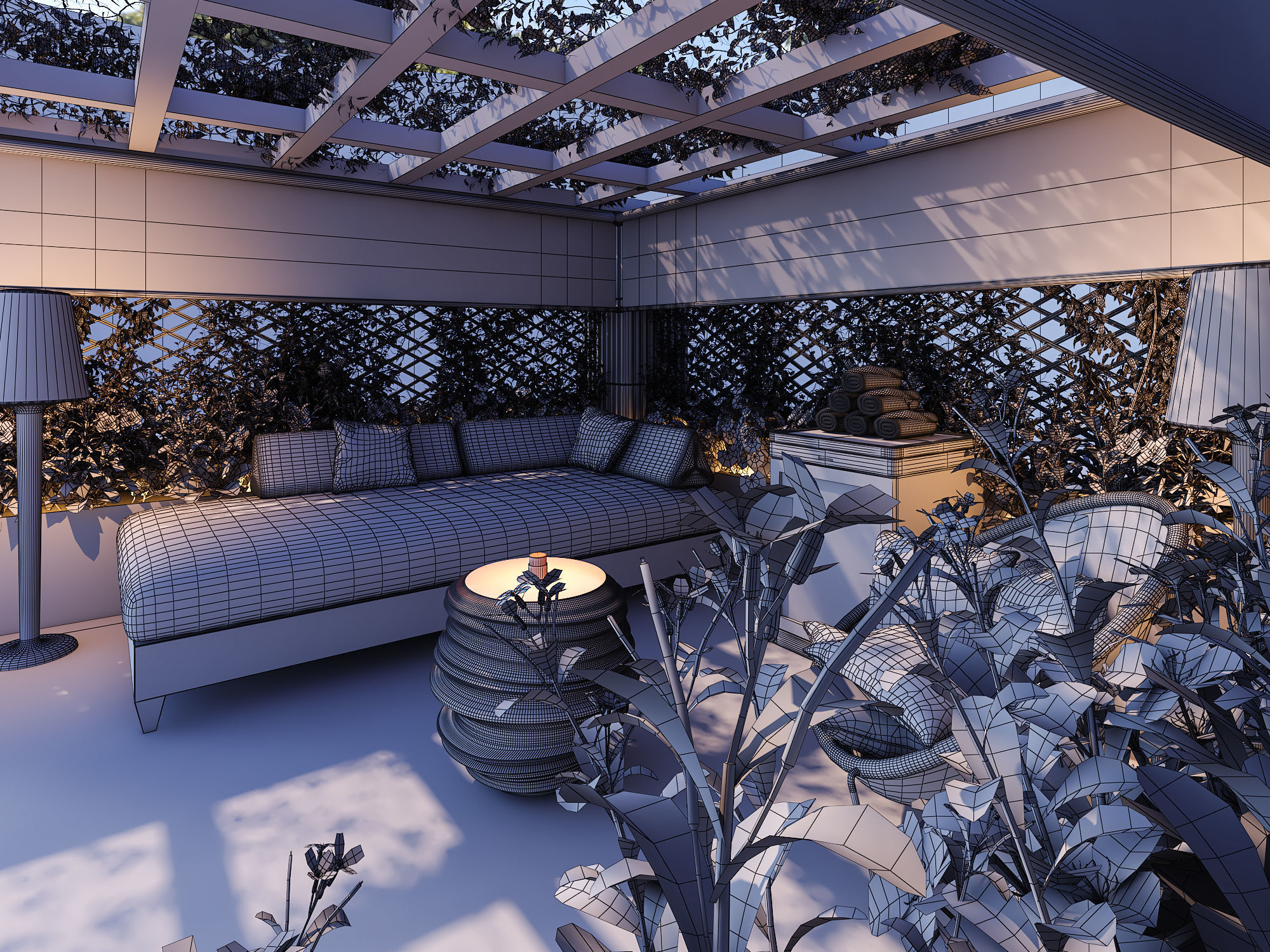 Outdoor Scene 3D model_6