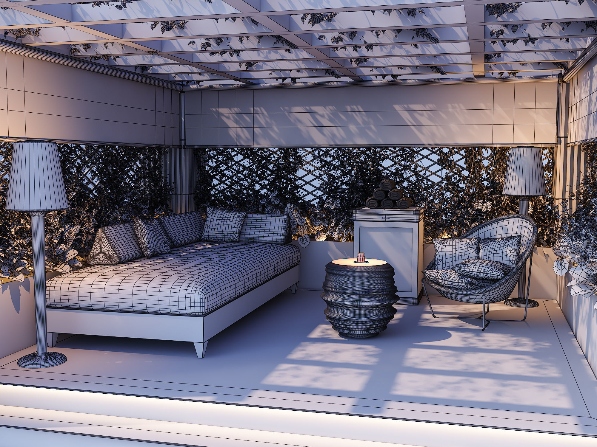 Outdoor Scene 3D model_4