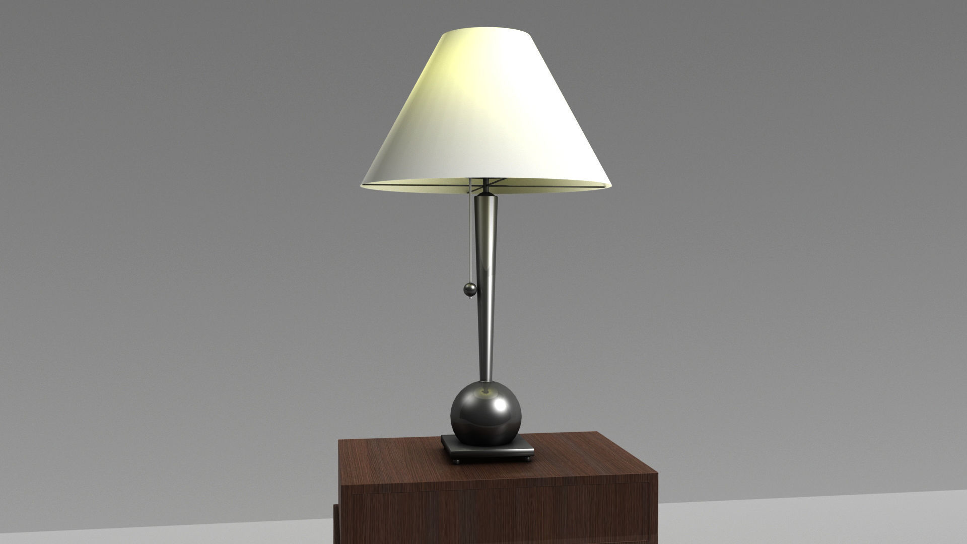 Table lamp with table unique modern 3D model_2
