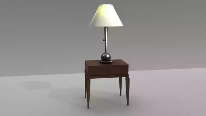 Table lamp with table unique modern