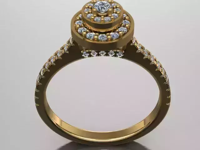 3d model female ring