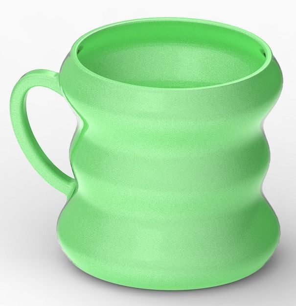 Stylish Twisted Cup 3D print model_2
