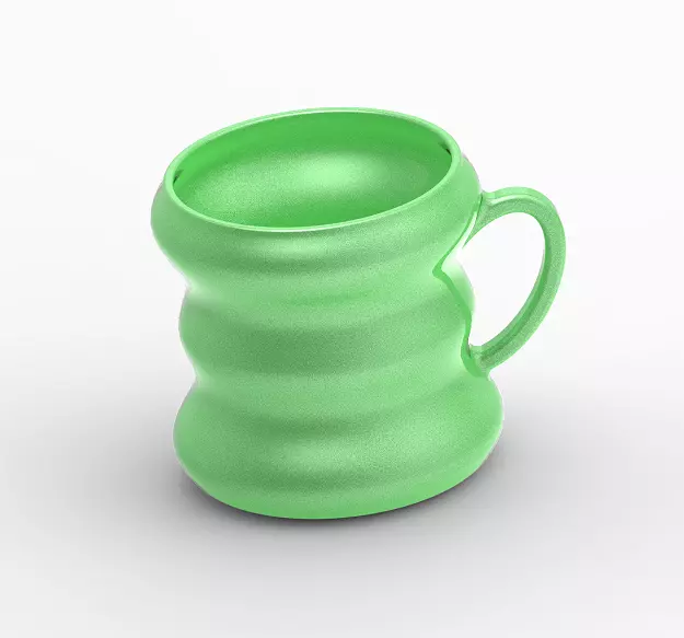 Stylish Twisted Cup 3D print model_0