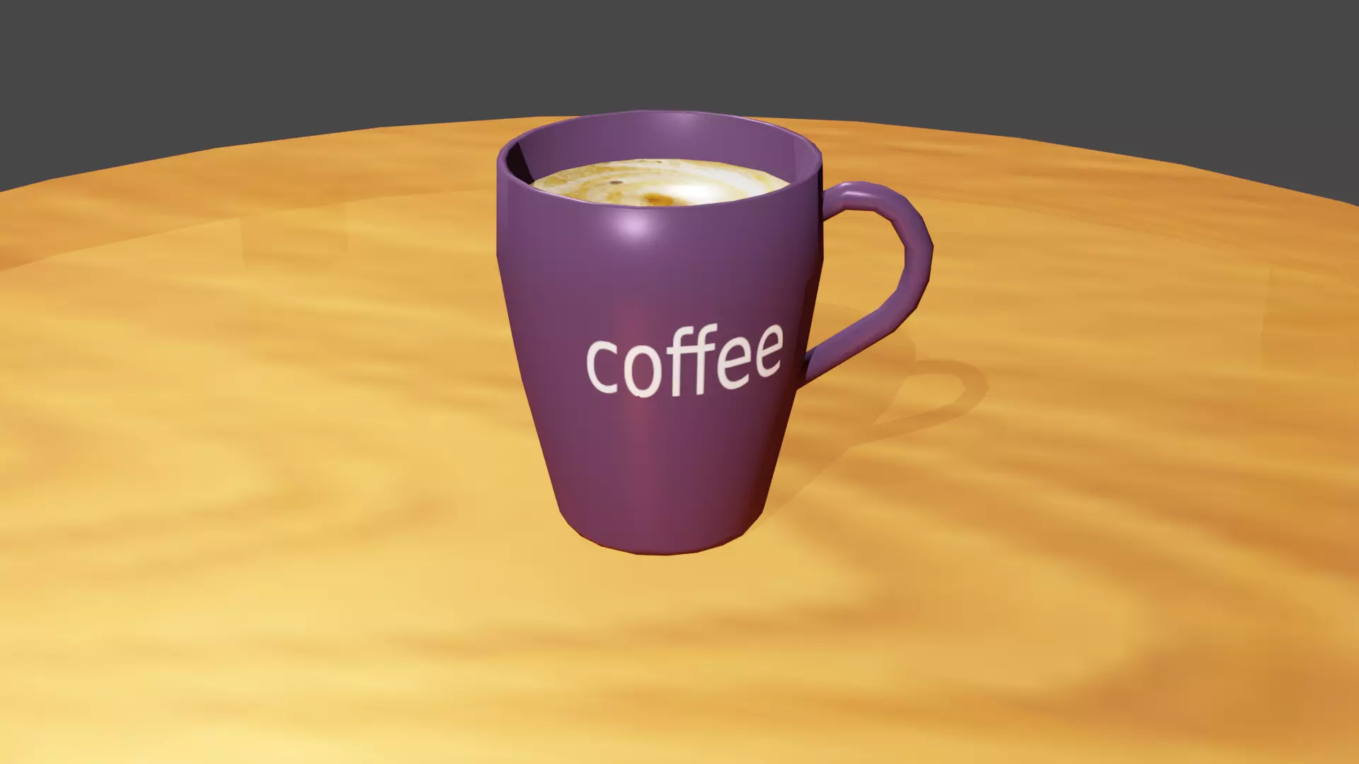 coffee cup Low-poly 3D model_0