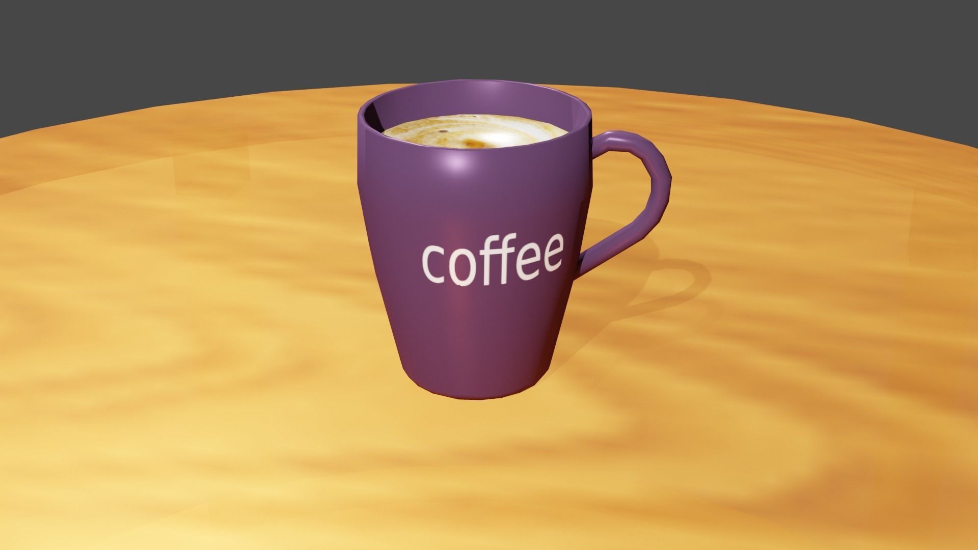 coffee cup Low-poly 3D model_17