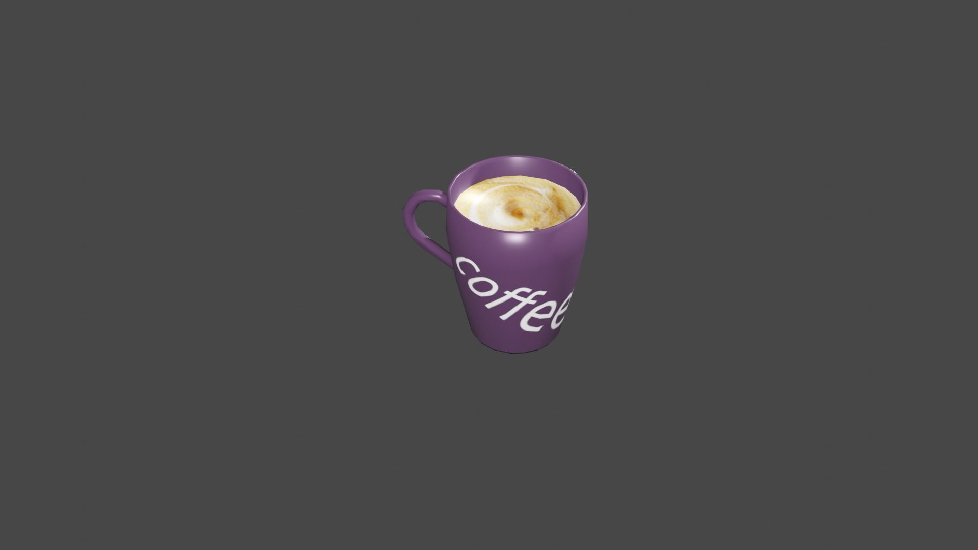 coffee cup Low-poly 3D model_10