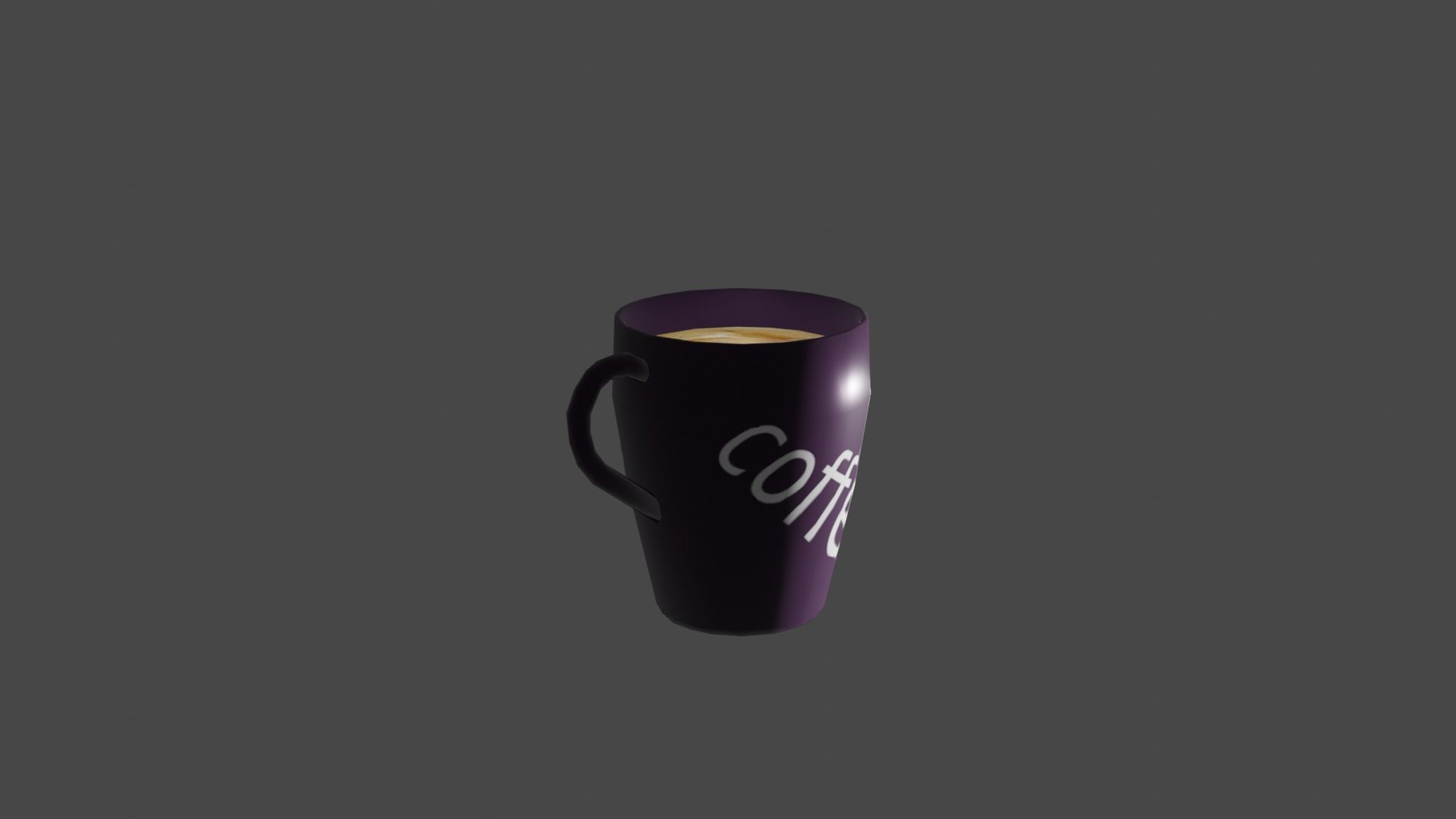 coffee cup Low-poly 3D model_15