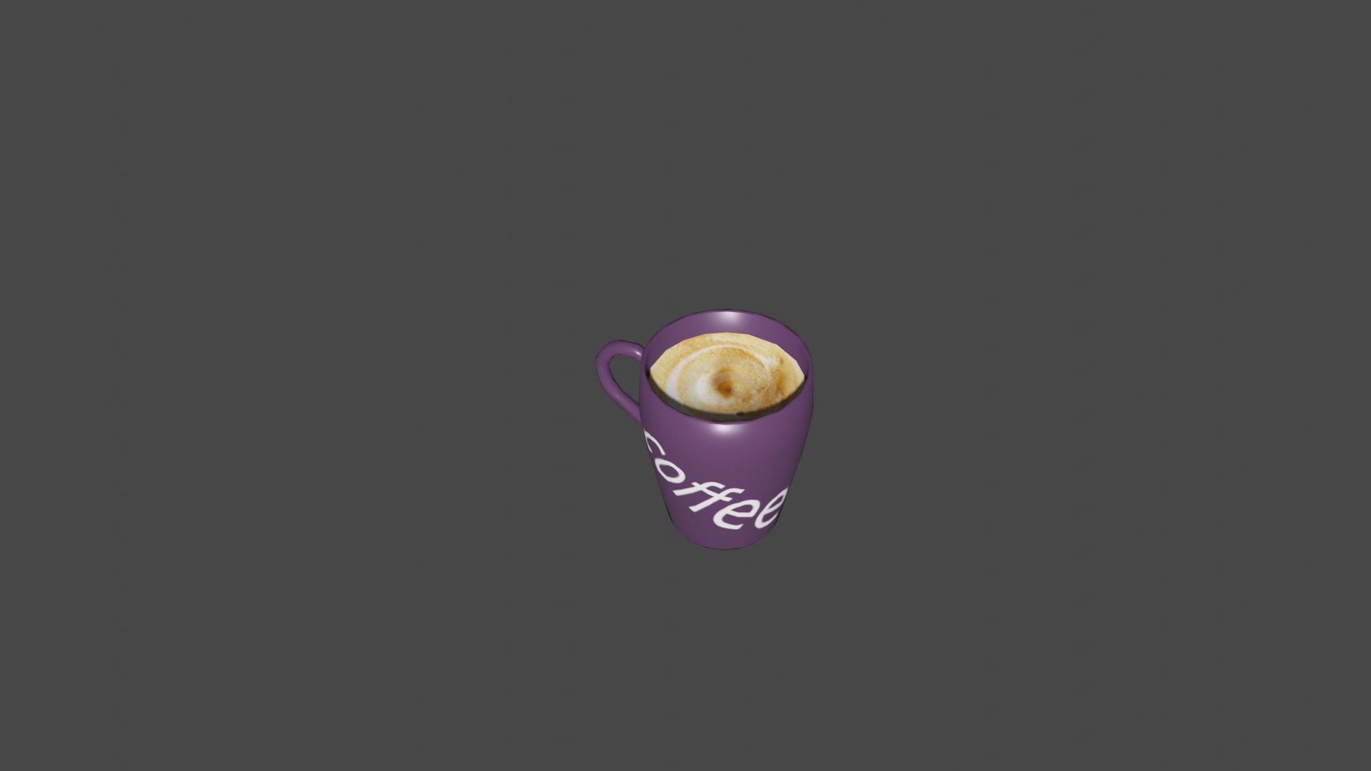 coffee cup Low-poly 3D model_12
