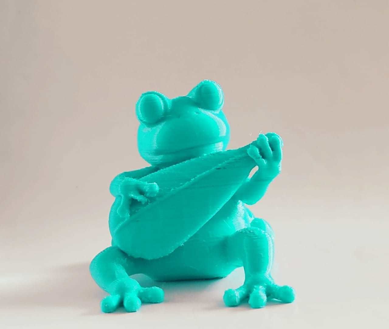 Musician Frog 3D print model_4
