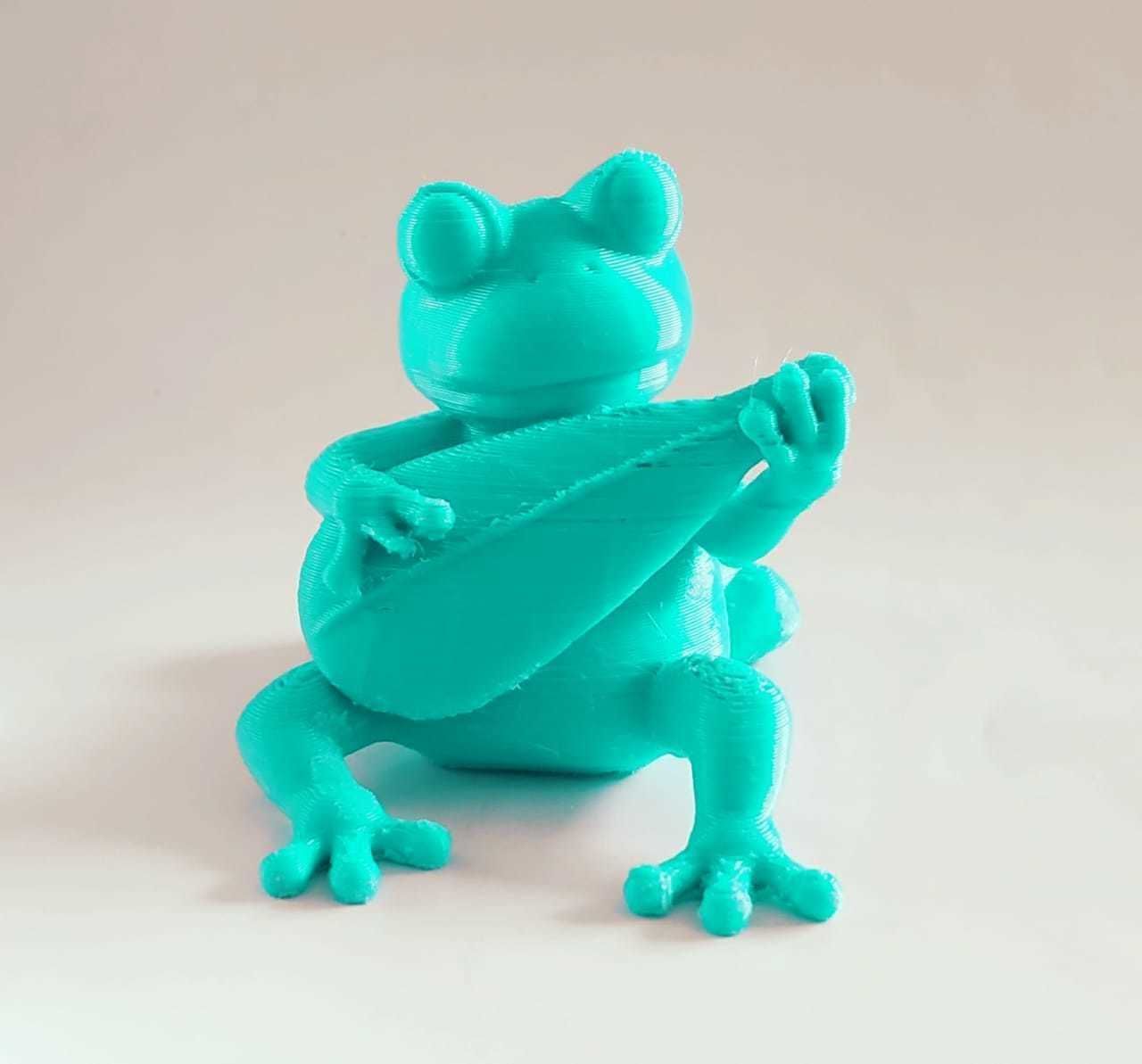 Musician Frog 3D print model_8