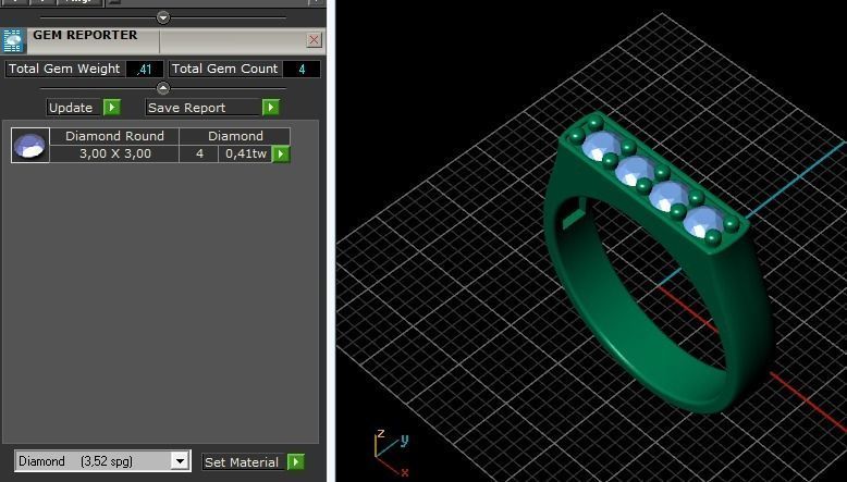 70 Ring 3D print model_9