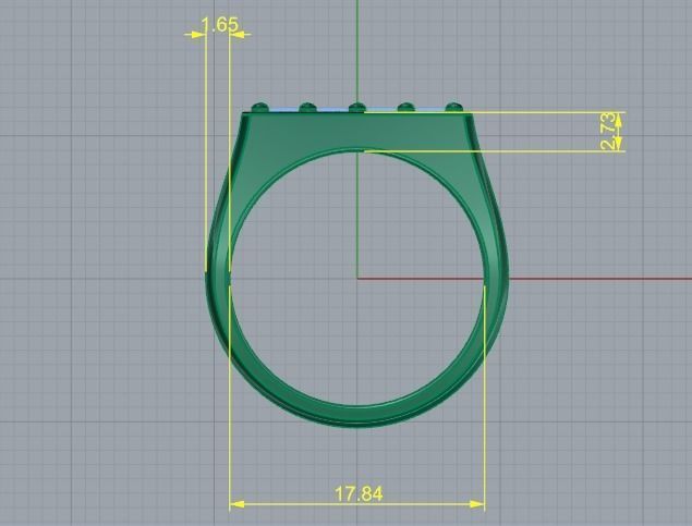 70 Ring 3D print model_7