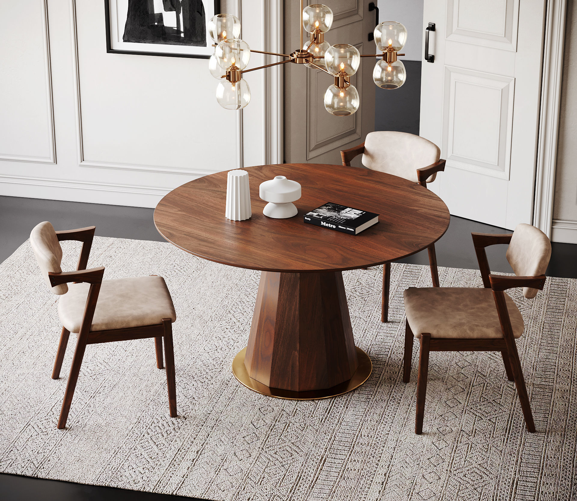 Dining Room Interior  ID342 3D model_1