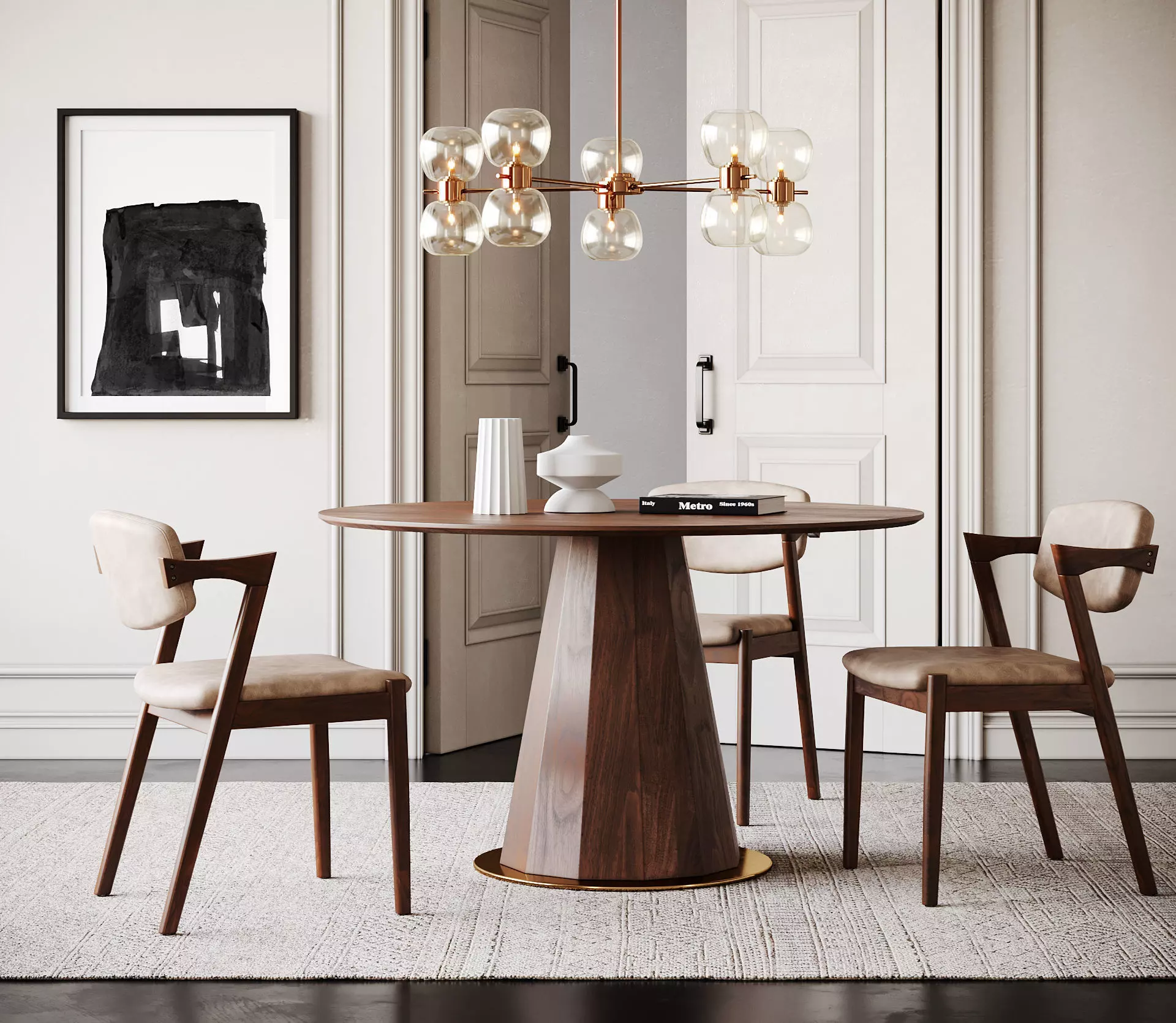 Dining Room Interior  ID342 3D model_0