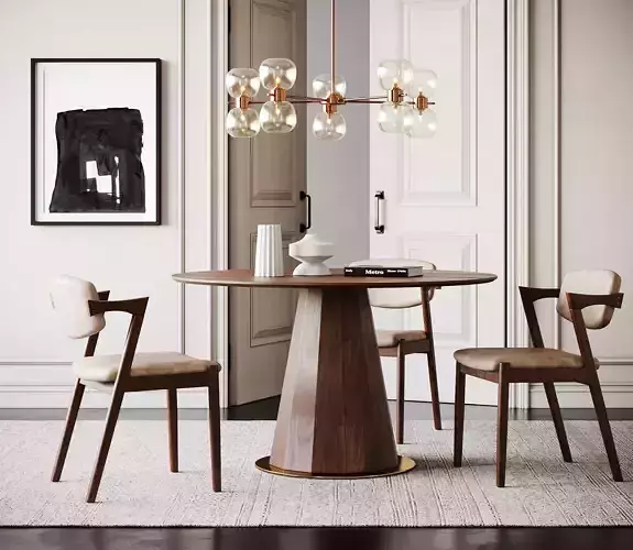 Dining Room Interior  ID342 3D model