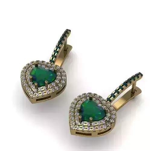 7 Heart-shaped earrings