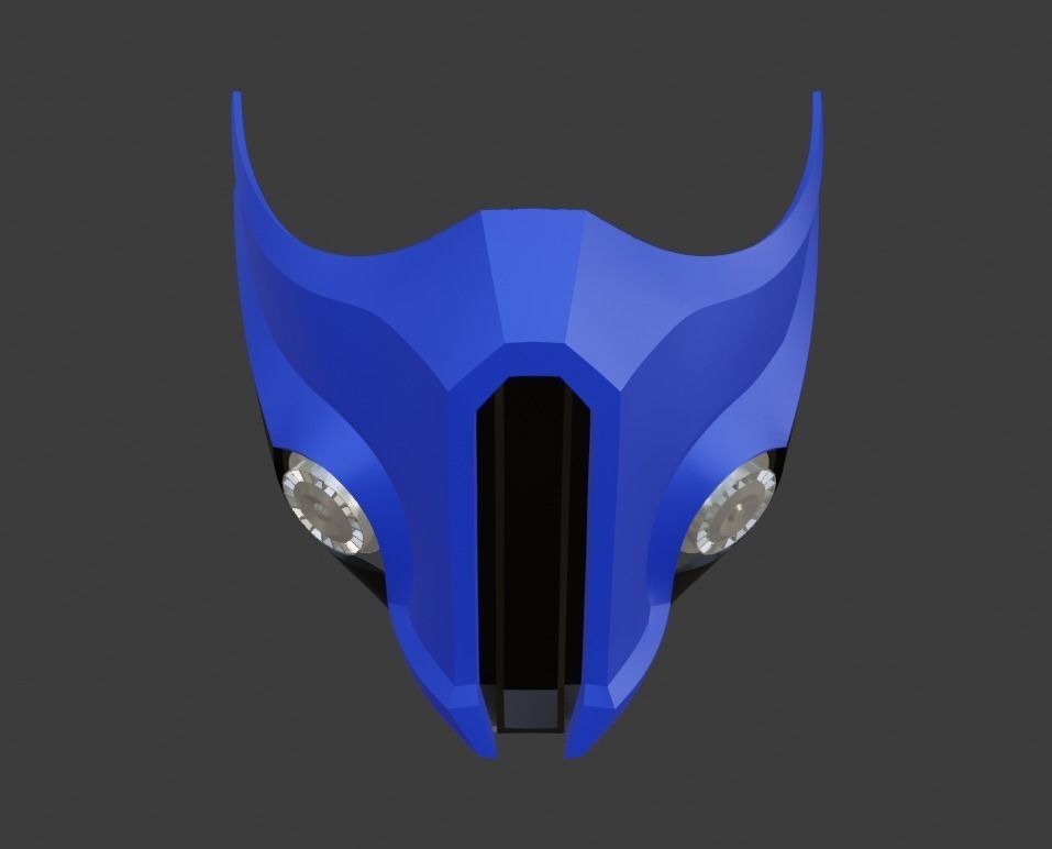 Sub Zero mask from Mortal Kombat 11 - Cryomant Warrior 3D print model_10