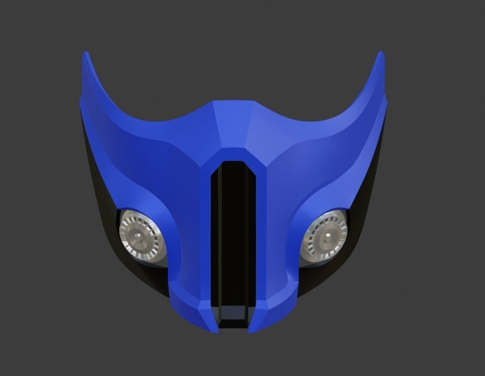 Sub Zero mask from Mortal Kombat 11 - Cryomant Warrior 3D print model_3