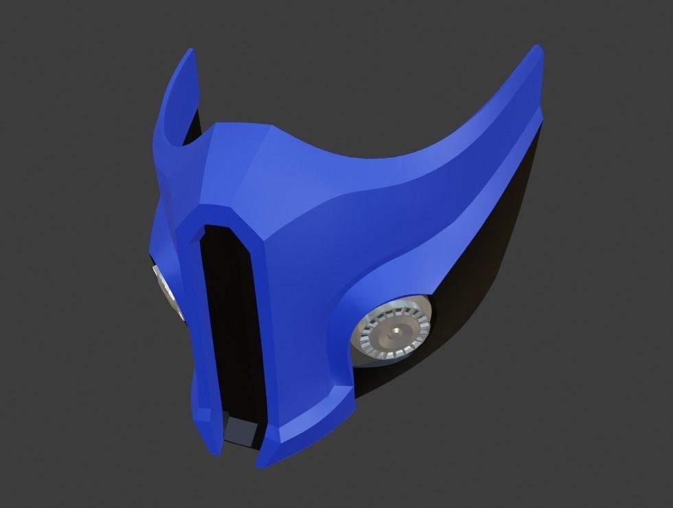 Sub Zero mask from Mortal Kombat 11 - Cryomant Warrior 3D print model_7