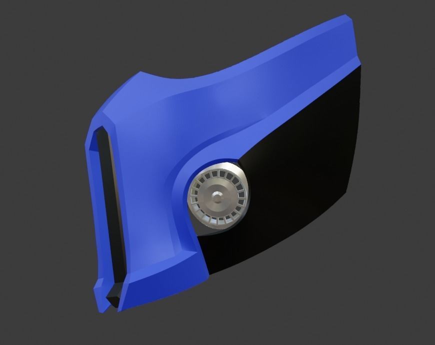 Sub Zero mask from Mortal Kombat 11 - Cryomant Warrior 3D print model_11