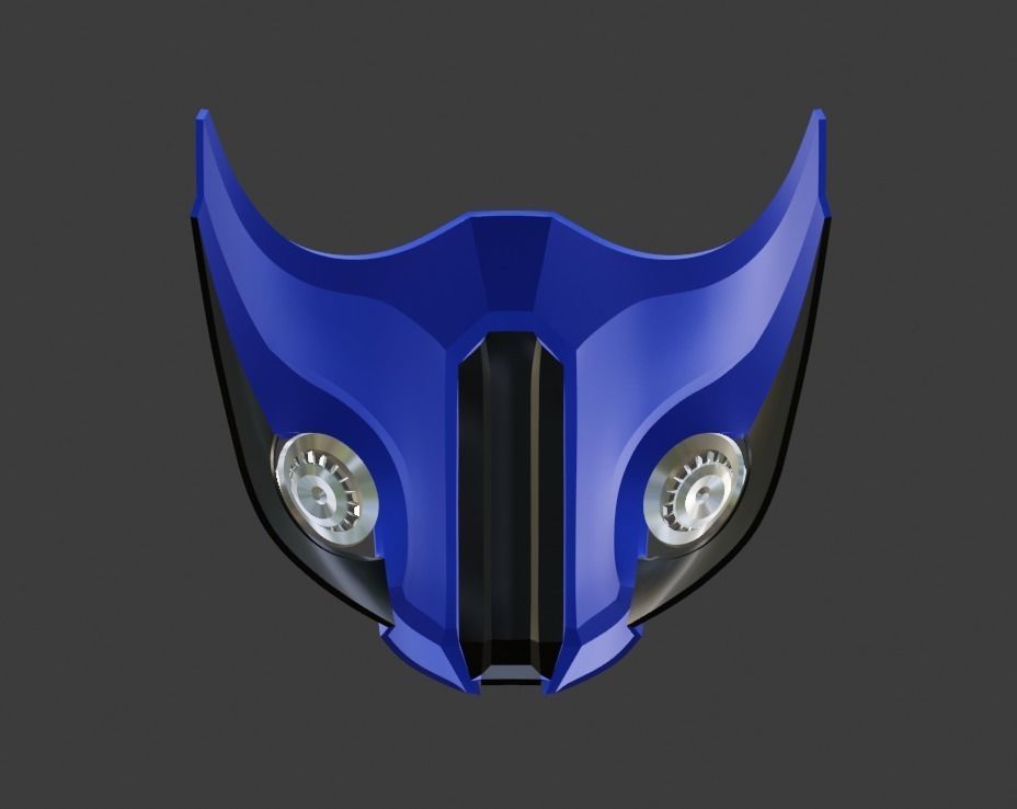 Sub Zero mask from Mortal Kombat 11 - Cryomant Warrior 3D print model_12