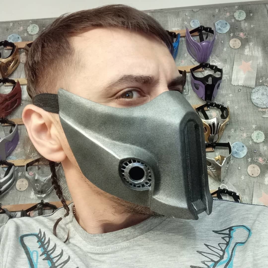 Sub Zero mask from Mortal Kombat 11 - Cryomant Warrior 3D print model_2
